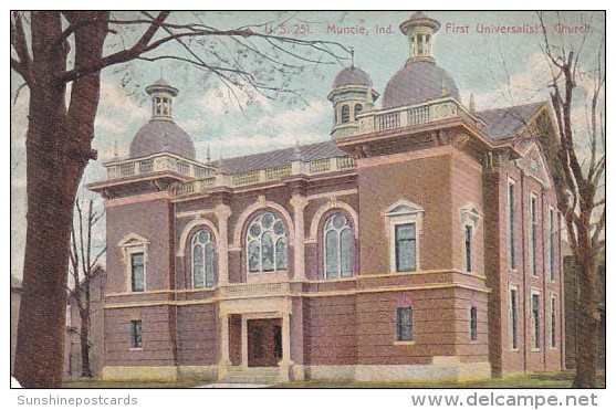 Indiana Muncie First Universalist Church 1913 - Muncie