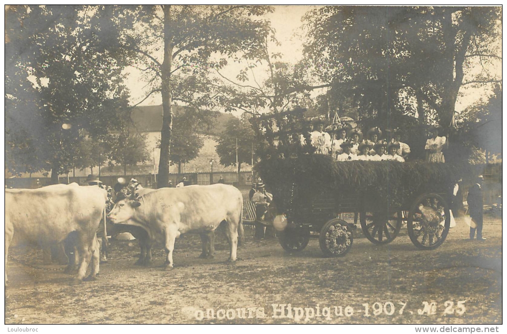 CHALON SUR SAONE CARTE PHOTO CONCOURS  HIPPIQUE 1907 - Chalon Sur Saone