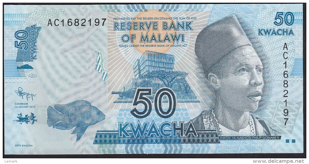 Malawi 50 Kwacha 2012 P58 UNC - Malawi
