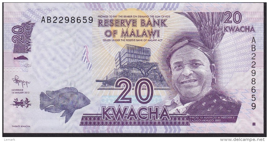 Malawi 20 Kwacha 2012 P57 UNC - Malawi