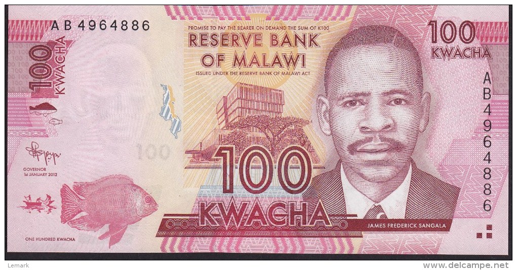 Malawi 100 Kwacha 2012 P59 UNC - Malawi