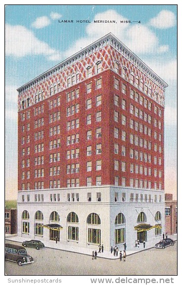 Mississippi Meridian Lamar Hotel 1948 - Meridian