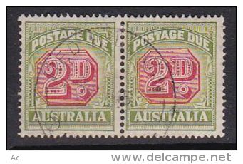 Australia 1946 Postage Due SG D 121 2d Pair Used - Port Dû (Taxe)