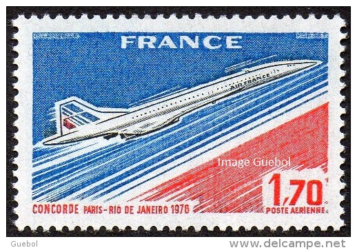 France N° PA  49 ** Poste Aérienne - Concorde - Mise En Service En 76 De La Ligne Paris Rio De Janeirio - 1960-.... Neufs