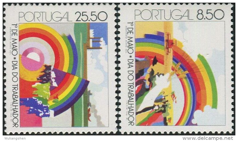 PT0064 Portugal 1981 International Labour Day 2v MNH - Nuevos