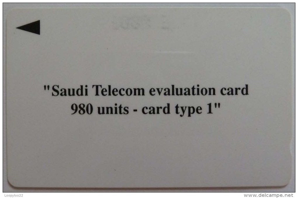 SAUDI ARABIA - Evaluation Card - 980 Units - Card Type 1 - 1SAUD - Used - Arabie Saoudite