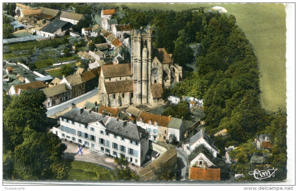 CPSM 95 CHARS L EGLISE ET LA MAISON DE REPOS VUE AERIENNE  1964 - Chars