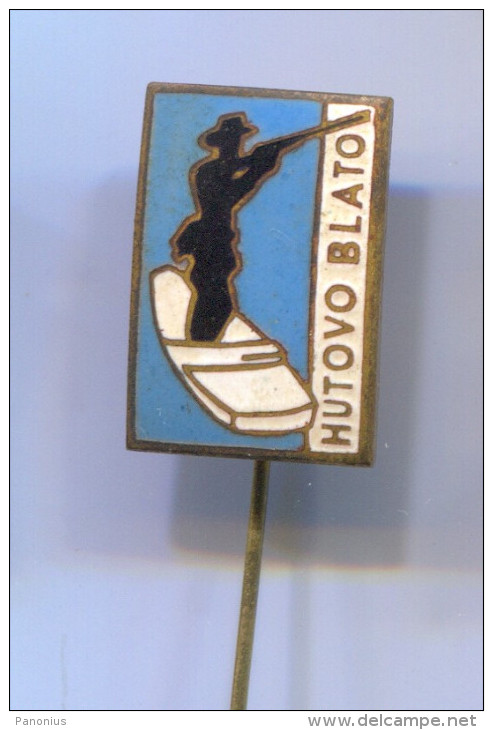 HUNTING JAGD Shooting Jager Archery - HUTOVO BLATO Bosnia And Herzegovina, Vintage Pin Badge, Enamel - Boogschieten