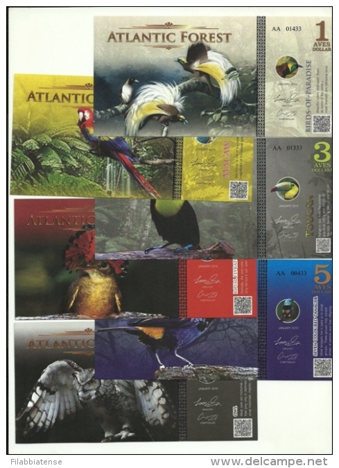 Atlantic Forest  - Serie Di 6 Banconote Di Fantasia ---- - Altri & Non Classificati