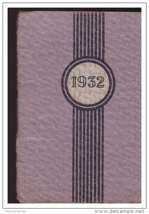 Calendrier De Poche 1932 SIROP DE DESCHIENS (PPP1282) - Kleinformat : 1921-40