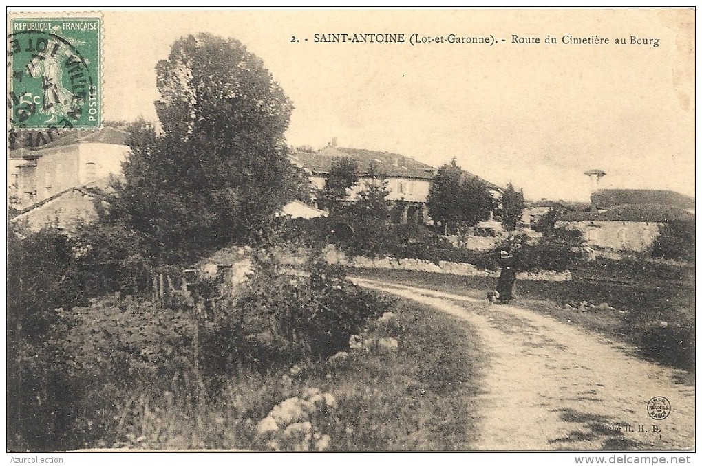 SAINT ANTOINE . ROUTE DU CIMETIERE AU BOURG - Autres & Non Classés