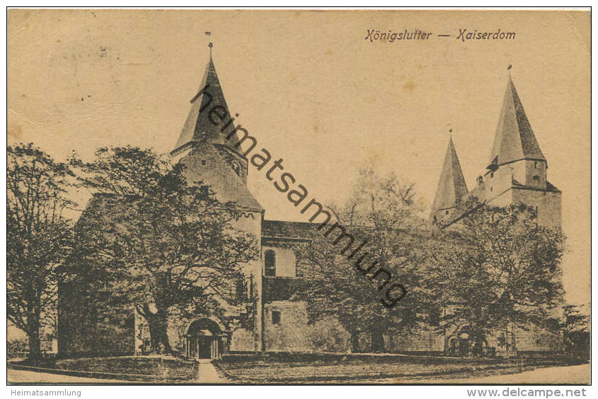 Königslutter - Kaiserdom - Graph. Verl. Anst. GmbH Dresden Gel. 1922 - Koenigslutter