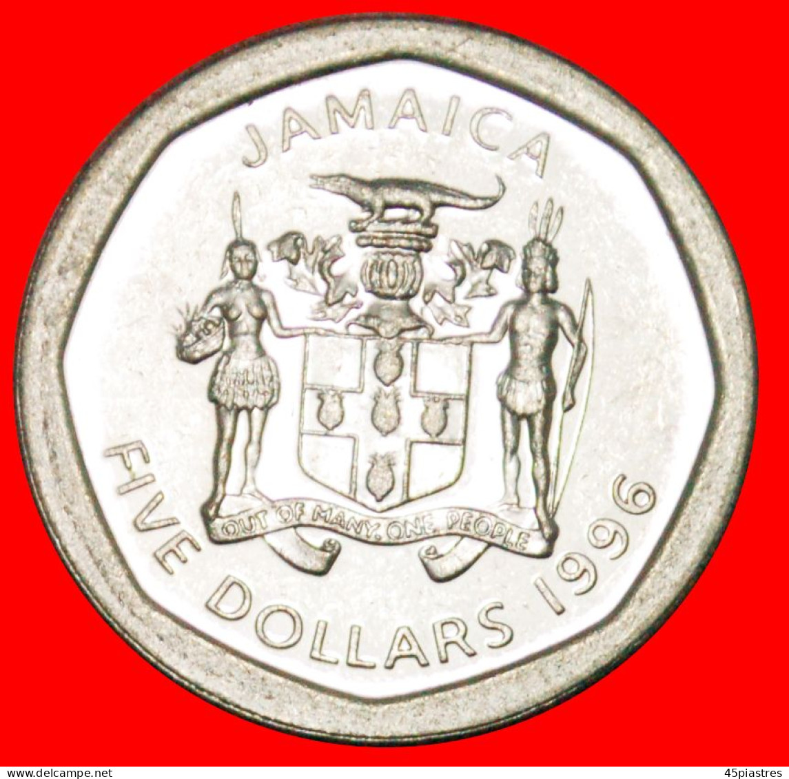 * GREAT BRITAIN (1994-2022): JAMAICA  CROCODILE 5 DOLLARS 1996 MANLEY (1893-1969)! LOW START NO RESERVE! - Jamaique