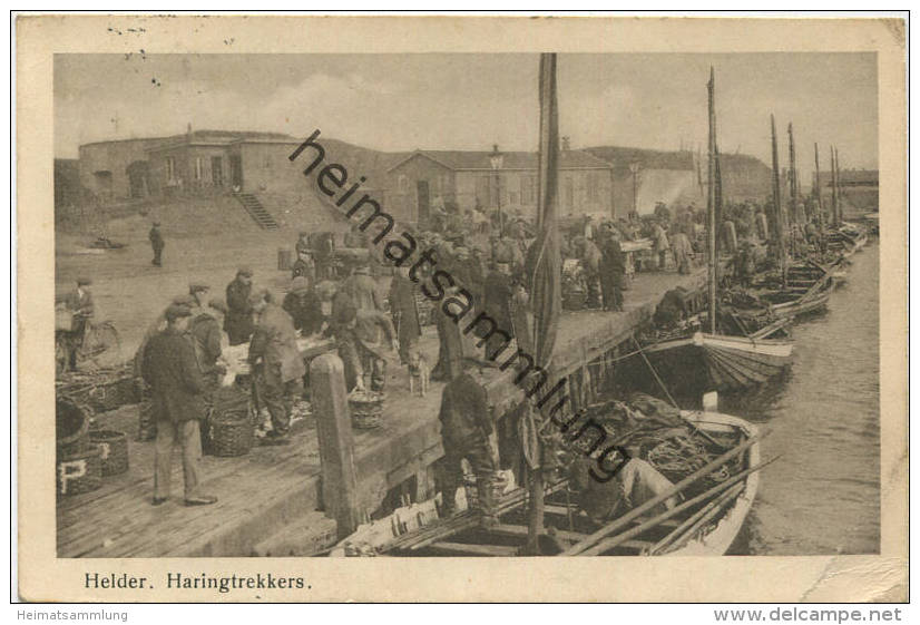 Helder - Haringtrekkers - Uitg. P. Spruit Helder - Gel. 1929 - Den Helder