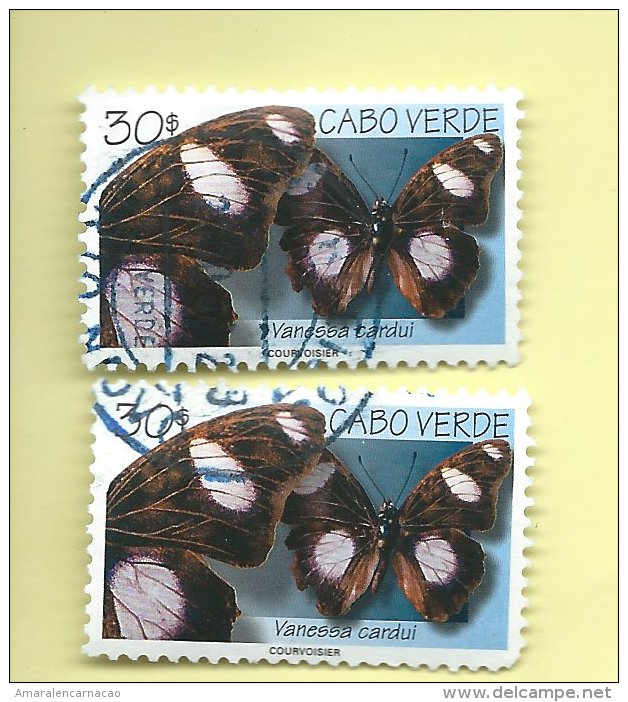 STAMPS - TIMBRES - CAPE VERDE / CAP VERT - 1999 - BUTERFLIES - PAPILONS - TIMBRES OBLITERÉE - Cap Vert