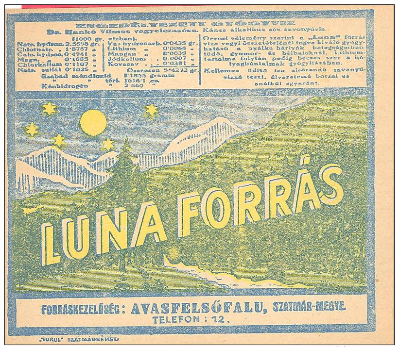 Luna Forrás  Szatmár Megyz - Unclassified