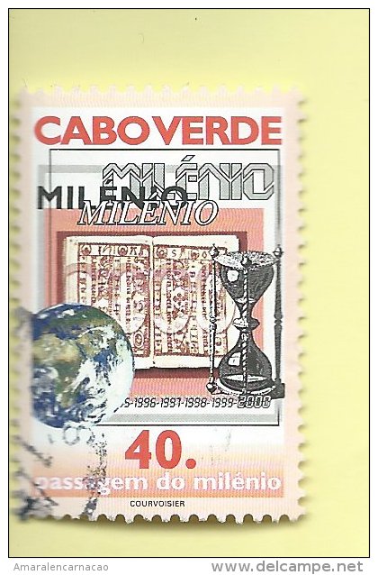 TIMBRES - STAMPS - CAP VERT / CAPE VERDE - 2000 -  PASSAGE DE MILLÉNAIRE - TIMBRE OBLITÉRÉ - Cap Vert