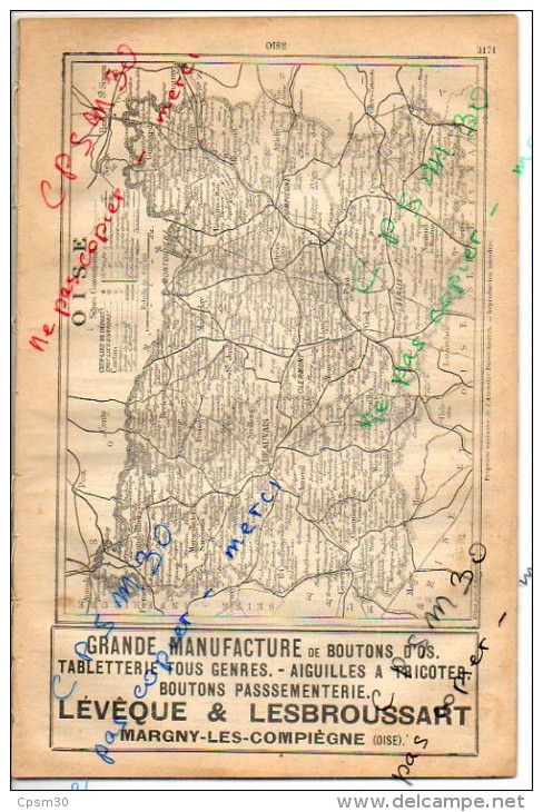 ANNUAIRE - 60 - Département Oise - Année 1907 - 1922 - 1930 - 1938 -1947 édition Didot-Bottin - Cinq Années (7.7x5=38.5) - Annuaires Téléphoniques