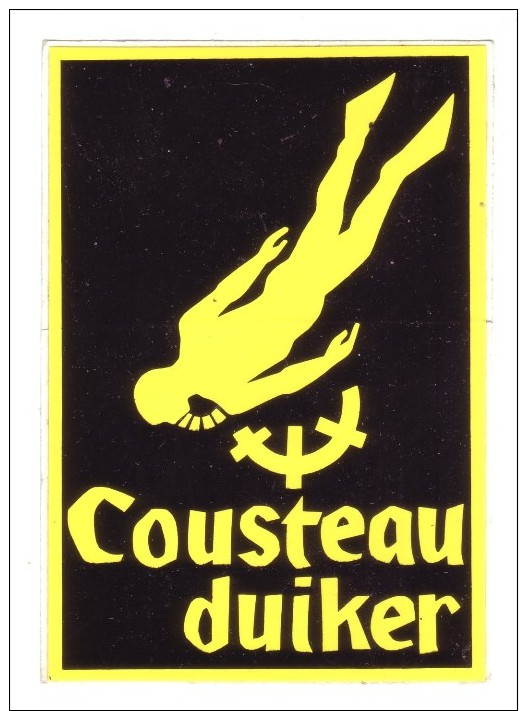 AUTOCOLLANT STICKER COUSTEAU DUIKER - Stickers