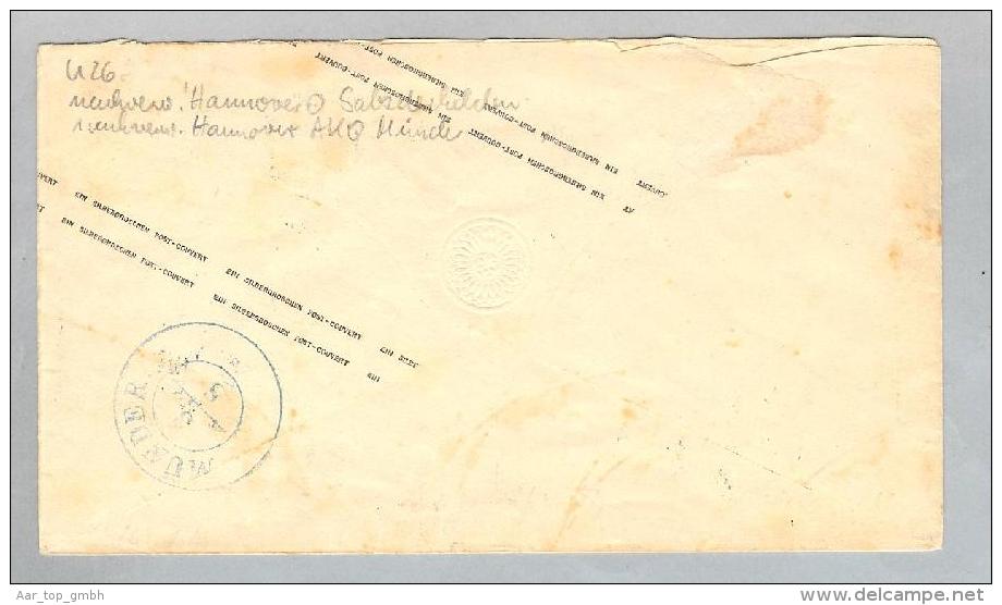 Heimat DE NS Salzderhelden 18??-08-03 Blau Nach Münder - Postal  Stationery