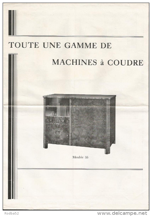 Publicité -  Meubles Pour Machines à Coudre - Pubblicitari