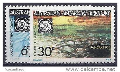 ANTÁRTIDA AUSTRALIANA 1971 - Yvert #19/20 - MNH ** - Unused Stamps