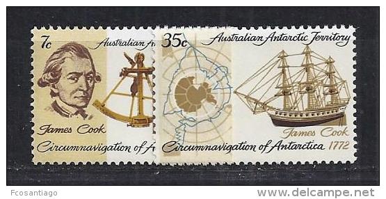 ANTÁRTIDA AUSTRALIANA 1972 - Yvert #21/22 - MNH ** - Unused Stamps