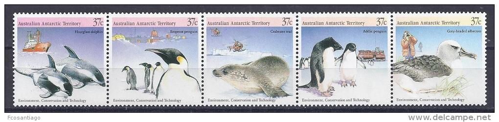 ANTÁRTIDA AUSTRALIANA 1988 - Yvert #79/83 - MNH ** - Nuevos