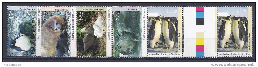 ANTARTIDA AUSTRALIANA 1992 - Yvert #90/4 - MNH ** Pares Con Interpanel - Ongebruikt