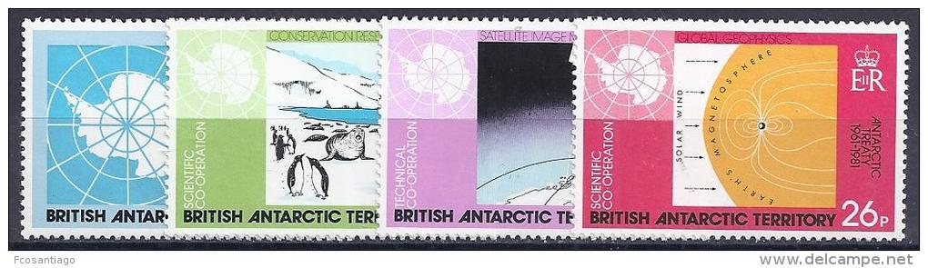 ANTÁRTIDA BRITANICA 1981 - Yvert #101/04 - MNH ** - Nuevos