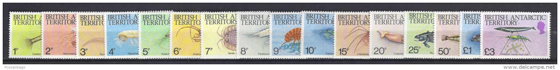 ANTARTIDA BRITANICA 1984 - Yvert #128/143 - MNH ** - Nuevos