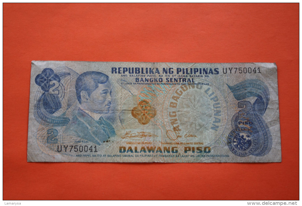 1949 REPUBLIKA NG PILIPINAS PHILIPINES  DALAWANG PISO -> BILLET DE BANQUE BANK-BILL 100 DR. - Philippines