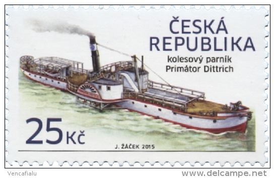 Year 2015 - Paddle-steamer Primator ("Lord Mayor Ditrich)  , 1 Stamp, MNH - Neufs