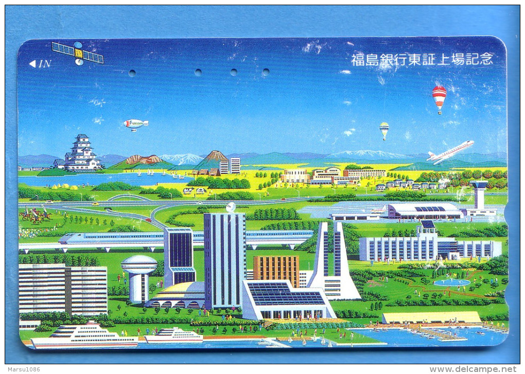 Japan Japon Telefonkarte Télécarte Phonecard Telefoonkaart -  Ballon Balloon Satellit - Sport