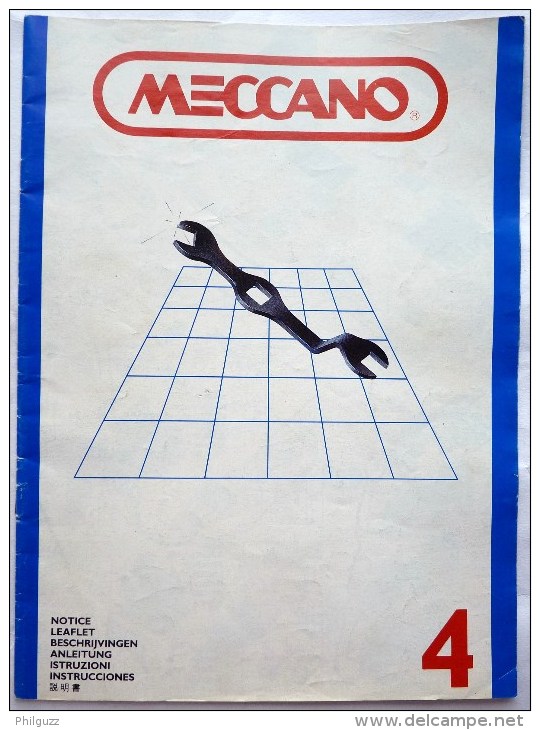 CATALOGUE MECCANO NOTICE 4 - Meccano