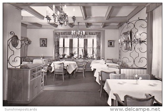 Germany Winterberg Haus Waltenberg Restaurant Interior Real Photo - Winterberg