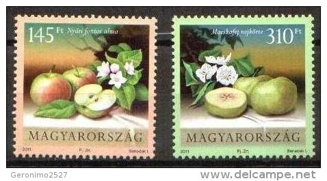 HUNGARY 2011 FLORA Plants FRUITS - Fine Set MNH - Ungebraucht