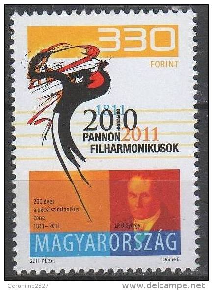 HUNGARY 2011 EVENTS 200 Years Of Pecs Pannon PHILHARMONIC ORCHESTRA - Fine Set MNH - Nuovi