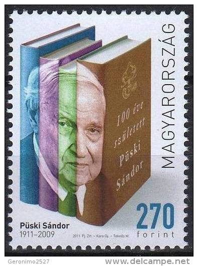 HUNGARY 2011 EVENTS 100 Years From The Birth Of SANDOR PUSKI - Fine Set MNH - Nuovi