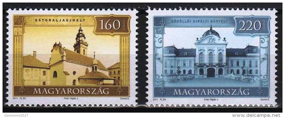 HUNGARY 2011 ARCHITECTURE Buildings TOURISM - Fine Set MNH - Ungebraucht