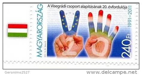 HUNGARY 2011 EVENTS The 20th Anniversary Of VISEGRAD GROUP - Fine Set MNH - Unused Stamps