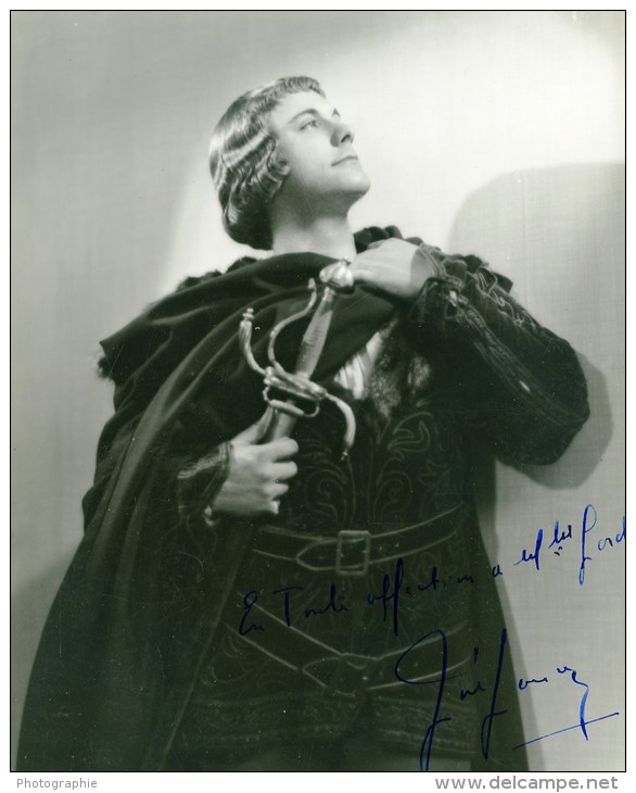 Belgique Tenor Lyrique José Janson Ancienne Photo Max Dédicace 1935 - Dédicacées