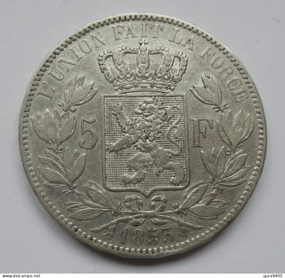 Belgique   5 Francs 1853 - 5 Frank