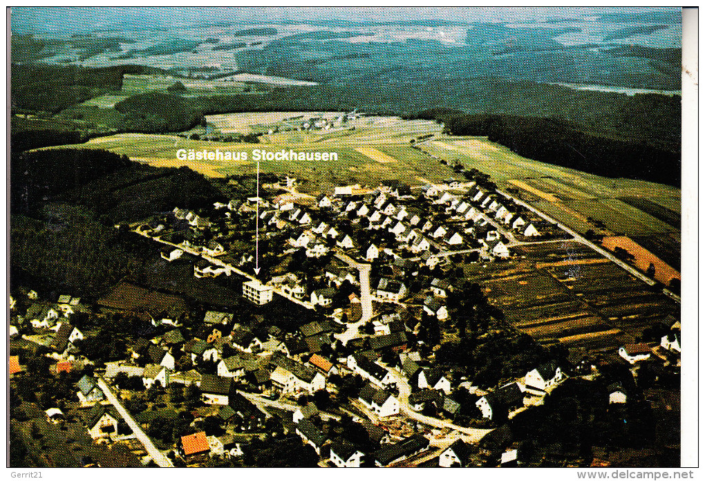 5238 HACHENBURG - MÜSCHENBACH, Hotel Stockhausen, Luftaufnahme - Hachenburg