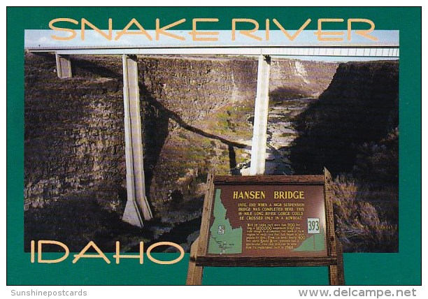 Hansen Bridge Snake River Idaho - Autres & Non Classés