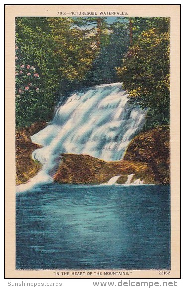 Picturesque Water Falls In The Heart Of The Mountains Asheville North Carolina - Asheville