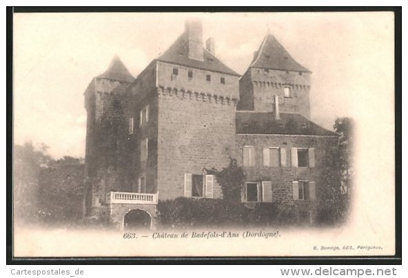 CPA Badefols-d'Ans, Château De Badefols-d'Ans - Autres & Non Classés