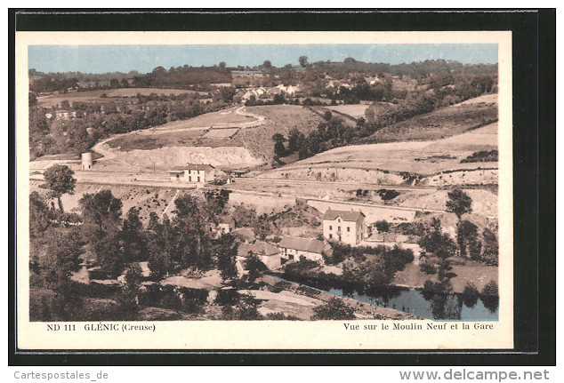 CPA Glénic, Vue Sur Le Moulin Neuf Et La Gare - Andere & Zonder Classificatie