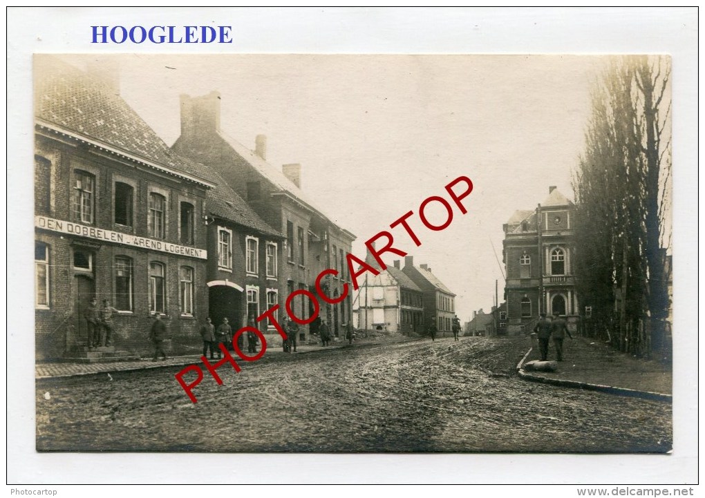 HOOGLEDE-Commerce-Carte Photo Allemande-Guerre 14-18-1WK-BELGIQUE-BELGIEN-Flandern- - Hooglede