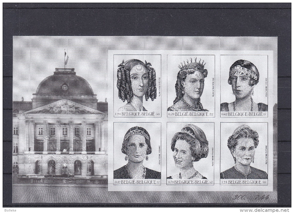 Reines - Elisabeth - Astrid - Fabiola - Louise Marie - Paola - Belgique - COB BF 89 ** - Feuillet Spécial  - Tirage 75 - Feuillets Ministériels [MV/FM]